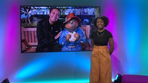 Emma-Louise in the studio