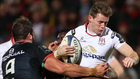 Ulster's Craig Gilroy in action against Toulouse in the Champions Cup in December 2015