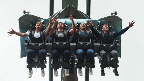 People using the Sky Ride in 2015