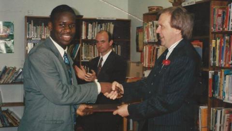 Edward Adoo (l), Ed Conway (centre) and Philip Lawrence (right)