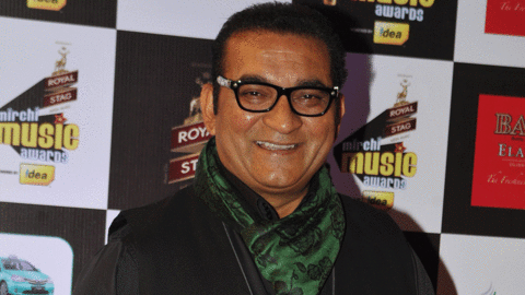 Indian Bollywood play back singer Abhijeet Bhattacharya attends the 'Mirchi Music Awards 2015' ceremony in Mumbai on February 26, 2015.