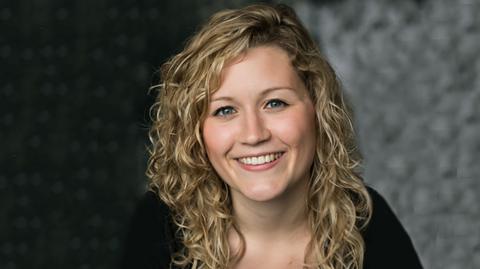 Presenter Ruth Jennings smiles to camera. 