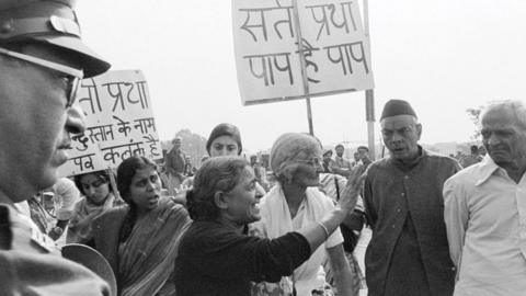 Sati: Why India widow-burning case is back in news after 37 years - BBC ...