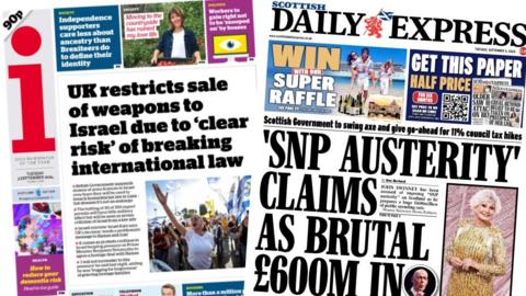 Tuesday papers