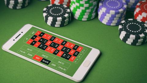 Casino app on a Smartphone