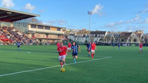Jersey Bulls in action at Springfield