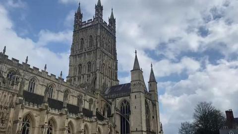 Gloucester Cathedral's BBC toll 99 times for the Duke of Edinburgh
