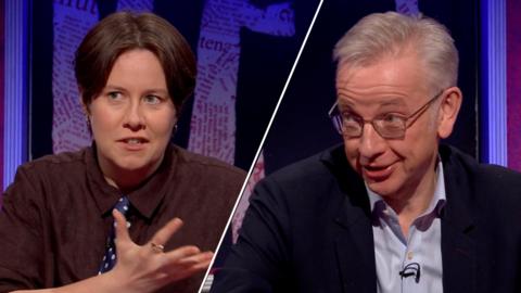 Chloe Petts and Michael Gove