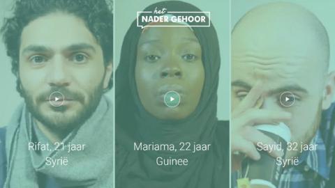 Screen grab of the app 'het Nader Gehoor (the Detailed Interview)'