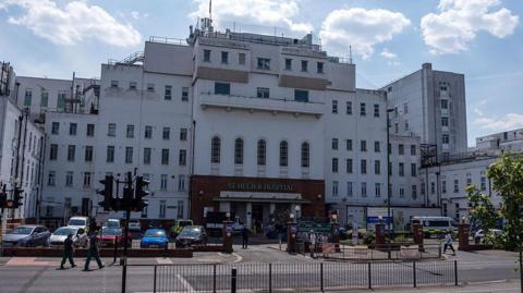 Exterior of St Helier Hospital