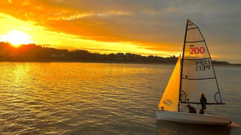 sailing boat at North Berwick