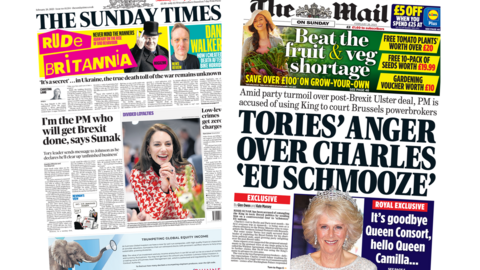 The Sunday Times and the Mail on Sunday