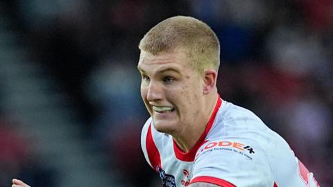 George Delaney playing for St Helens