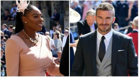 Serena Williams and David Beckham were among those at the Royal Wedding