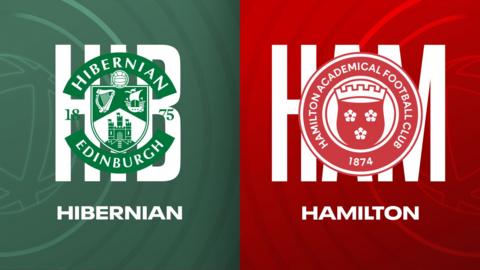 Hibernian and Hamilton Academical badges