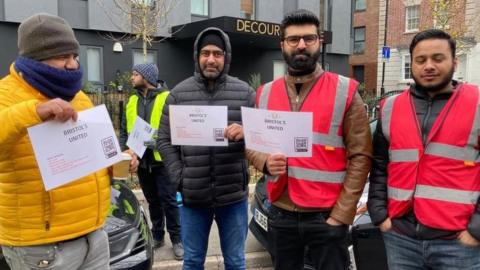 Bristol taxi drivers protest