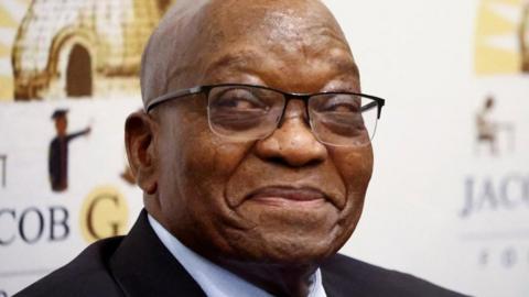 Former South African president Jacob Zuma