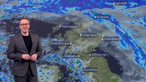 BBC Weather presenter Christopher Blanchett