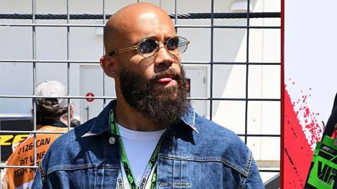 Bryan Mbeumo pictured at the Canadian Grand Prix in June