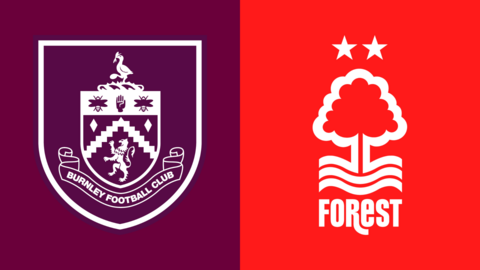 Burnley vs Nottingham Forest fixture graphic