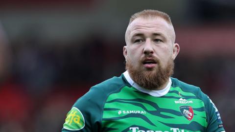 Joe Heyes in action for Leicester Tigers