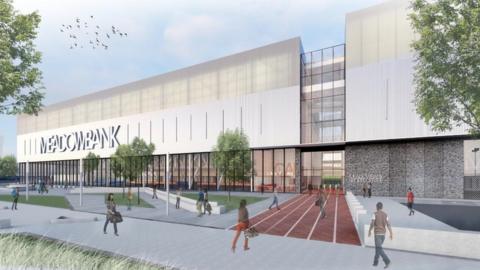 New Meadowbank Stadium main entrance design