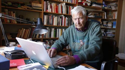 Swedish writer Per Olov Enquist at his home in Stockholm in 2011