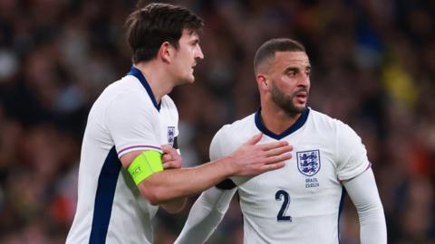 Harry Maguire and Kyle Walker