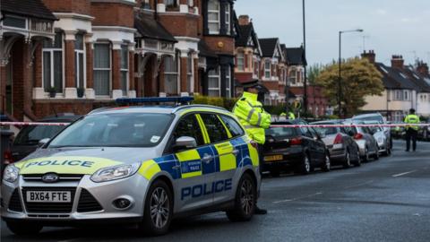 Police at scene of Willesden shooting