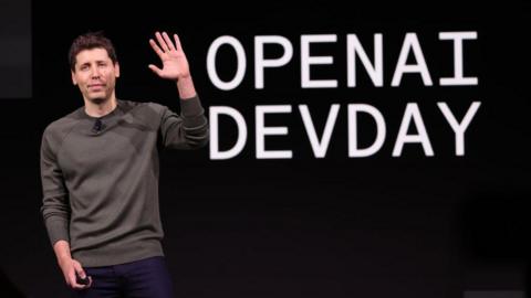 OpenAI CEO Sam Altman speaks during the OpenAI DevDay event on November 06, 2023 in San Francisco, California. 