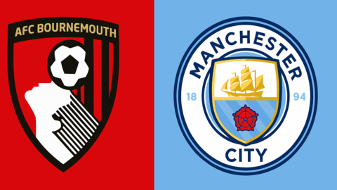 Bournemouth and Manchester City club badges