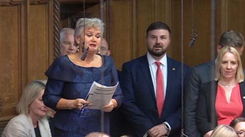 MP Carolyn Harris emotional as she says goodbye to stammer