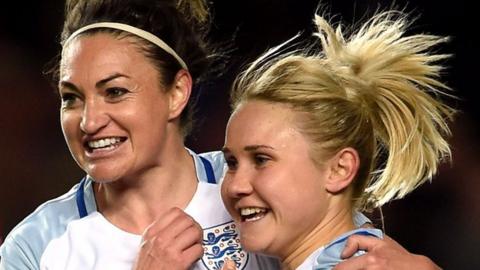 England Women celebrate