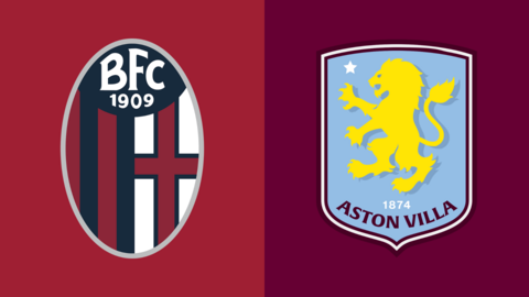 Bologna v Aston Villa badges graphic
