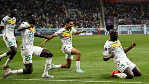 Senegal celebrate