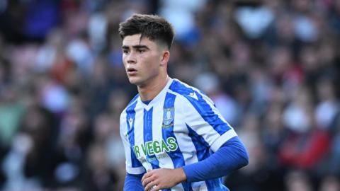 A close-up of Harry Amass playing for Sheffield Wednesday