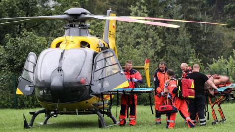 Injured transported by helicopter to Zakopane on 22 August 2019