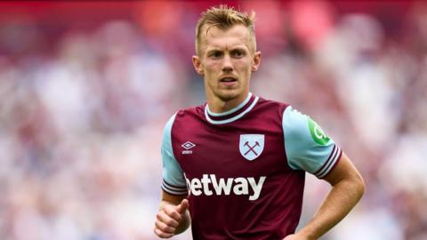 James Ward-Prowse in action for West Ham