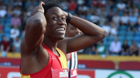 British sprinter Ojie Edoburun