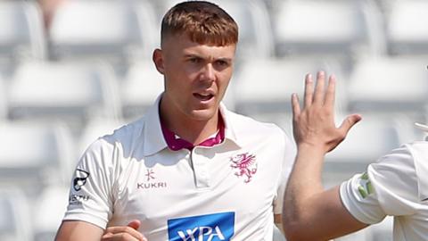 Kasey Aldridge celebrates a wicket