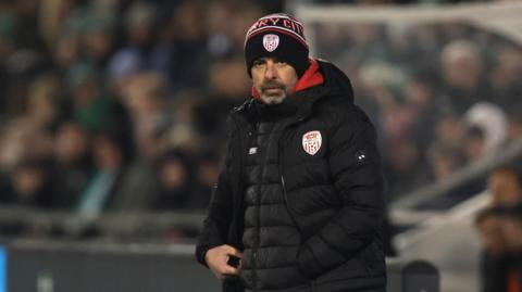 Derry City manager Tiernan Lynch