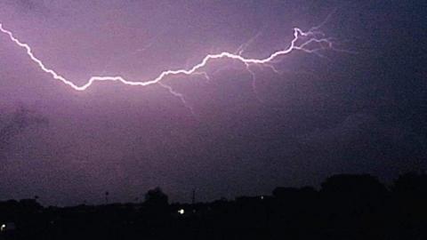 lighting over Castledawson