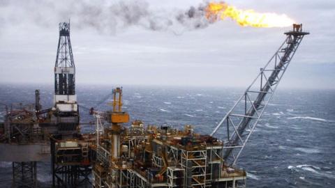 north sea oil platform