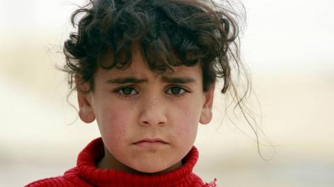 Syrian refugee girl