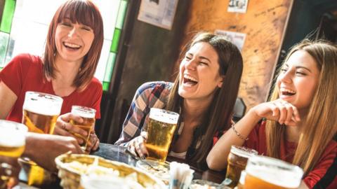 Women drinking