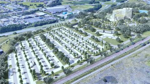 CGI of planned car park