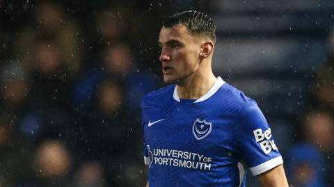 Regan Poole in action for Portsmouth