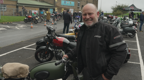 Jonathan Little on his bike