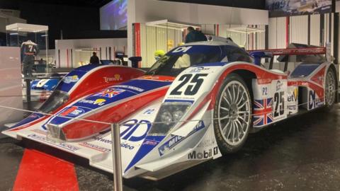 A 2010 LMP2 Lola Coupe at Silverstone Museum