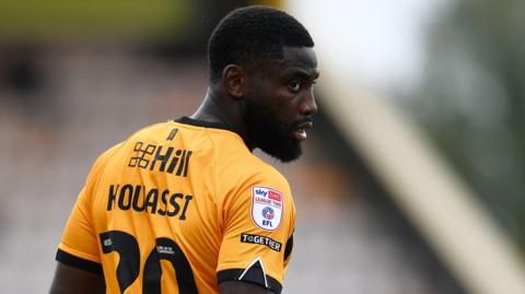 Kylian Kouassi in action for Cambridge United